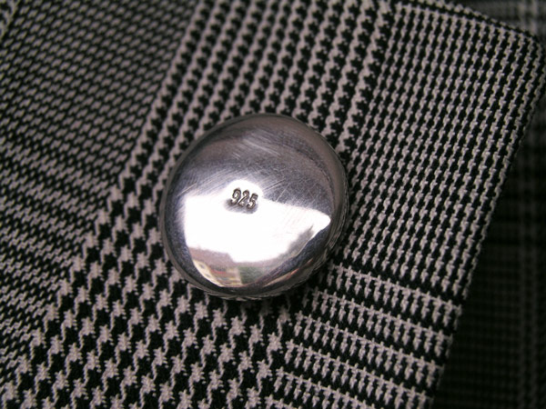 1 inch solid silver badge
