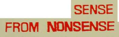sense from nonsense