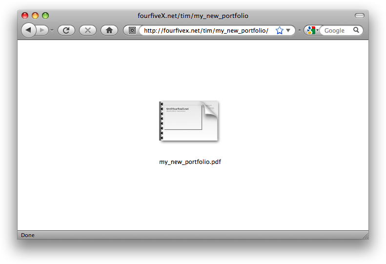 my new portfolio screen