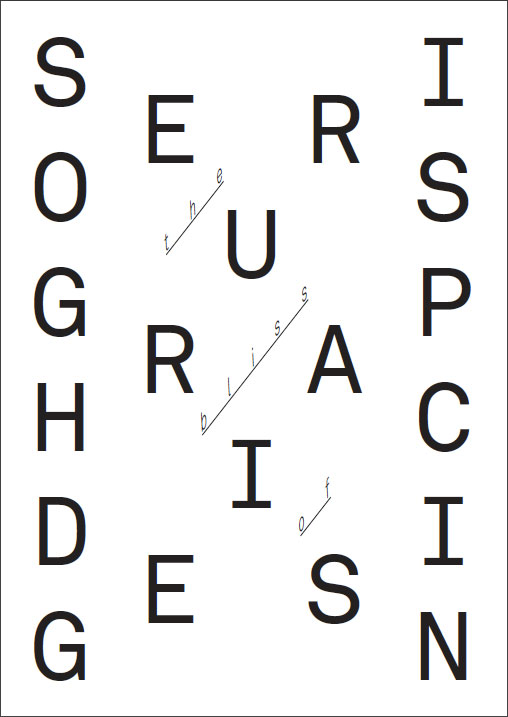 the bliss of serious graphic design