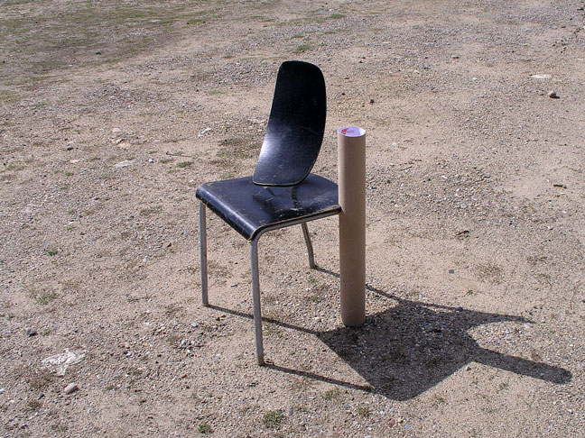 broken chair sculture