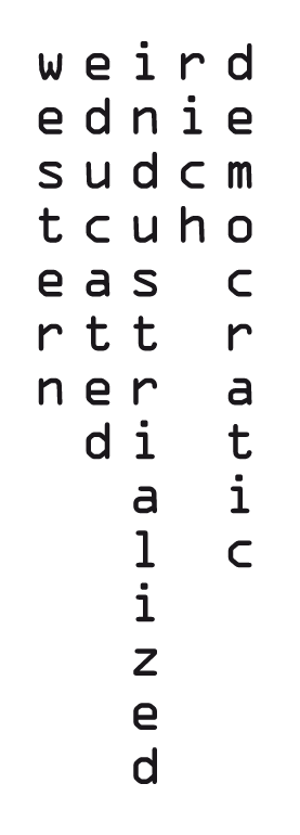 weird â€“ western, educated, industrialized, rich, democratic