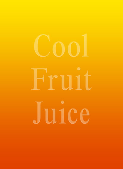 cool fruit juice