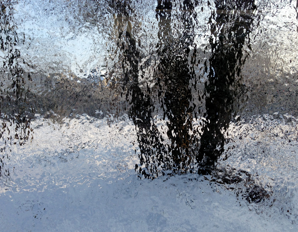ice on a busstop